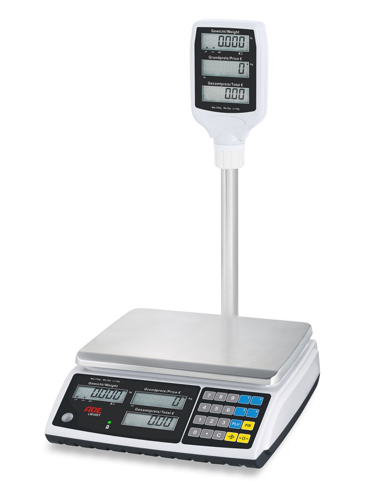 Produktbild ADE Ladenwaage LW300T-15e max 15kg Ziffernschritt 2g 5g