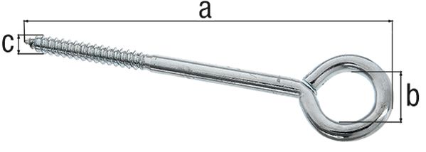 Produktbild Alberts Befestigungsring galv.blau verzinkt z.Einschrauben Länge 170mm Außenmaß Ø47mm
