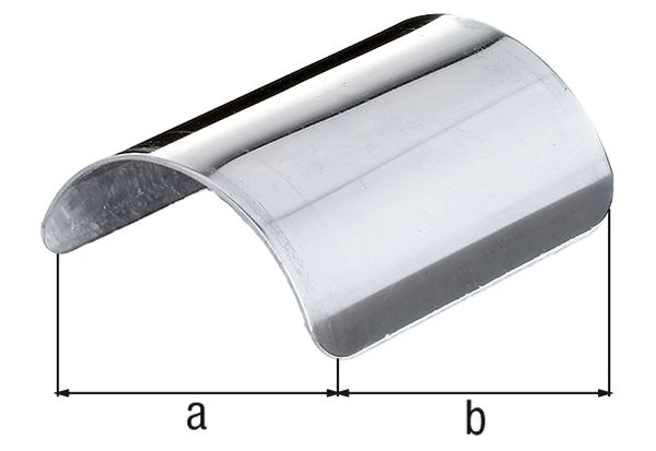Produktbild Alberts Pfostenkappe, für abgerundete Holzpfosten, Edelstahl, LxB 90x90 mm