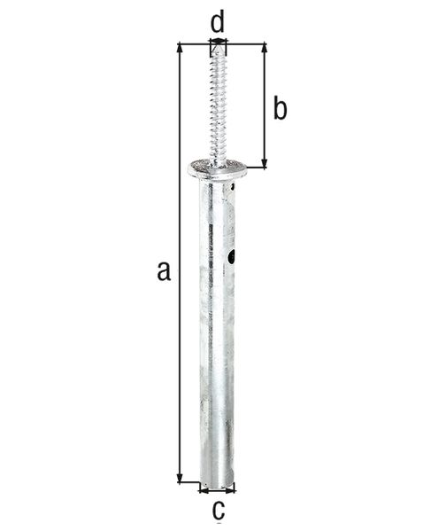 Produktbild Alberts Pfostenträger verd.Holzbefestigung feuerverzinkt z. Einbetonieren Länge 400mm