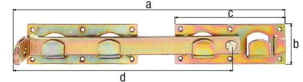 Produktbild Alberts Doppeltorüberwurf, feuerverzinkt, Länge: 430 mm, Höhe: 70 mm