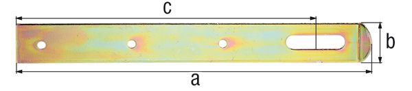 Produktbild Alberts Überfalle, galv. verzinkt, LxB Überfalle: 250x30 mm