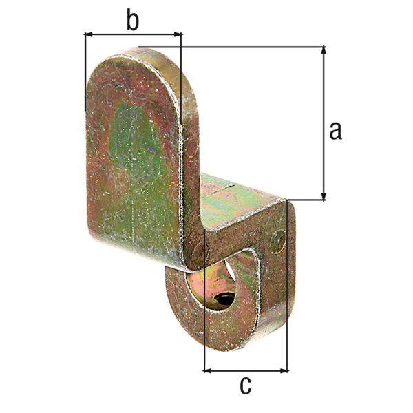 Produktbild Alberts Anschlag/Fensterladen-Feststeller, galv. gelb verzinkt, HxBxT 29x20x29 mm bild 2