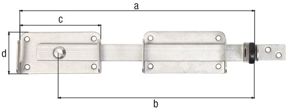 Produktbild Alberts Doppeltorüberwurf, Edelstahl, zusätzlich kugelgestrahlt, Gesamtlänge 327 mm