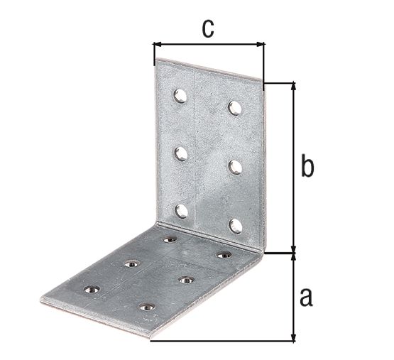 Produktbild Alberts Lochplattenwinkel, sendzimirverzinkt, TxHxB 60x60x60x2,5 mm