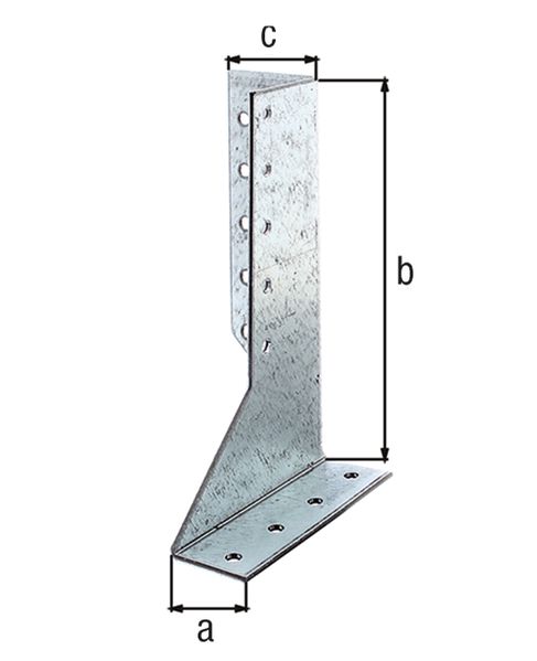 Produktbild Alberts Balkenschuh, Typ A, links, sendzimirverzinkt, Breite 25 mm, Länge 140 mm