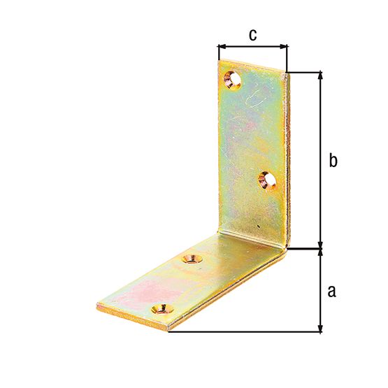 Produktbild Alberts Balkenwinkel, galv. gelb verzinkt, TxHxB 200x200x40 mm bild 2