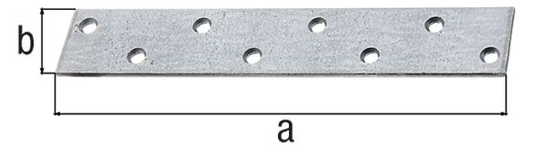 Produktbild Alberts Flachverbinder, sendzimirverzinkt, LxB 170x30 mm