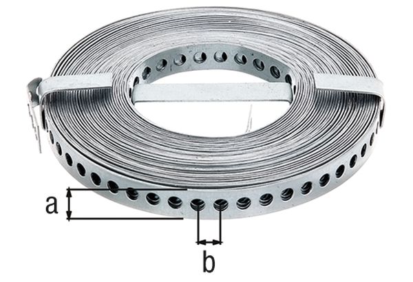 Produktbild Alberts Lochband Edelstahl Breite 17 mm Länge 10 m