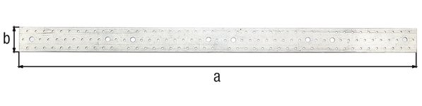 Produktbild Alberts Lochplattenstreifen, sendzimirverzinkt, LxB 960x60 mm