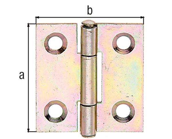 Produktbild Alberts Scharnier, Messing, LxB 64x64 mm