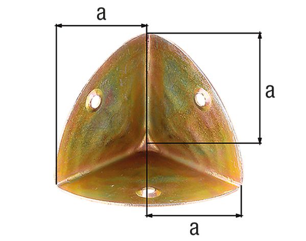 Produktbild Alberts Kistenecke, Edelstahl, Länge jeweils 36 mm