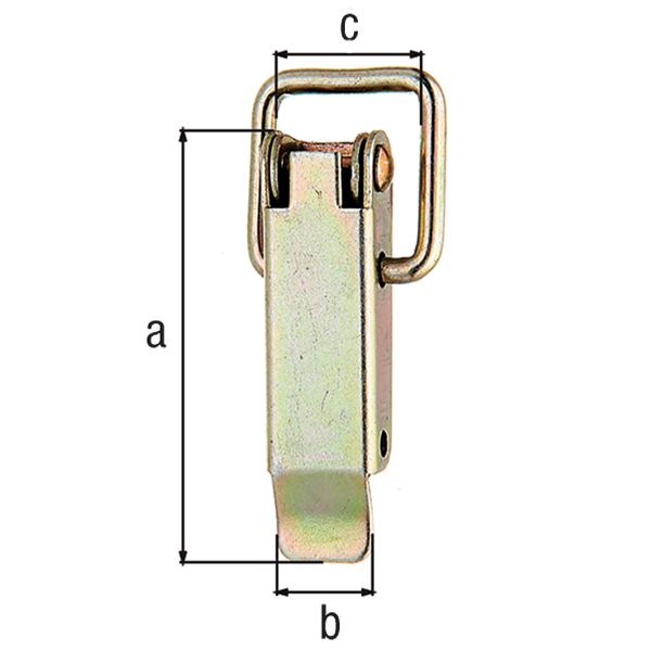Produktbild Alberts Kistenverschluss, ohne Schließhaken, Edelstahl, HxB 94x20 mm