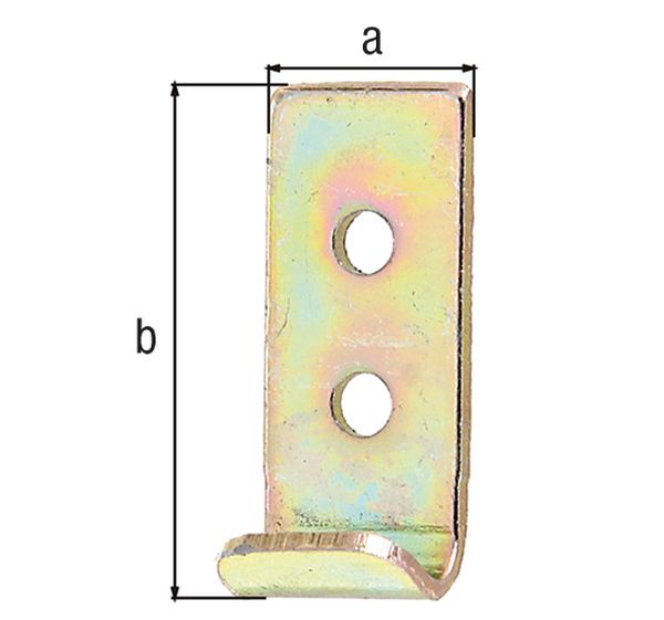 Produktbild Alberts Schließhaken für Kistenverschlüsse, gerade, Edelstahl, BxL 25x34 mm