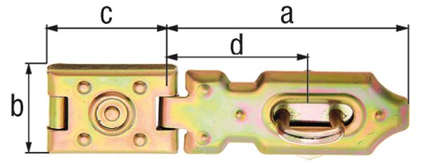 Produktbild Alberts Sicherheits-Überfalle, geprägt, verz, LxB Überfalle:70x26, L Platte:35mm