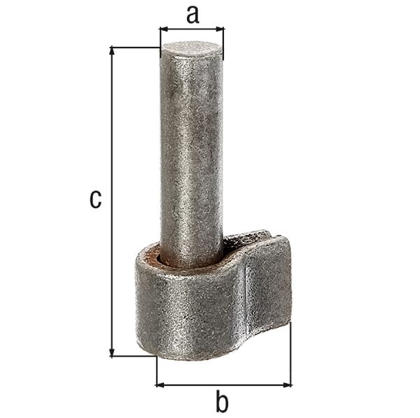 Produktbild Alberts Kloben, z.Anschweißen, Dornst.Ø16mm
