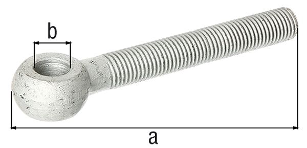 Produktbild Alberts Augenschraube,feuerverz. Gew.M20 Abstand Anfang Gewindest.-Mitte Augenschr.150mm