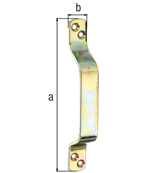Produktbild Alberts Torgriff, Edelstahl, LxB 168x20 mm