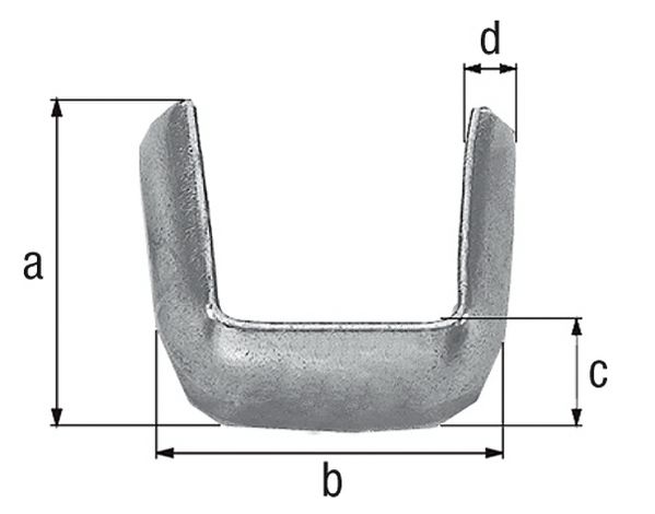 Produktbild Alberts Bund für die Verbindung von Zierelementen,Stahl roh, Mat.16x5 mm, HxB 32x35 mm