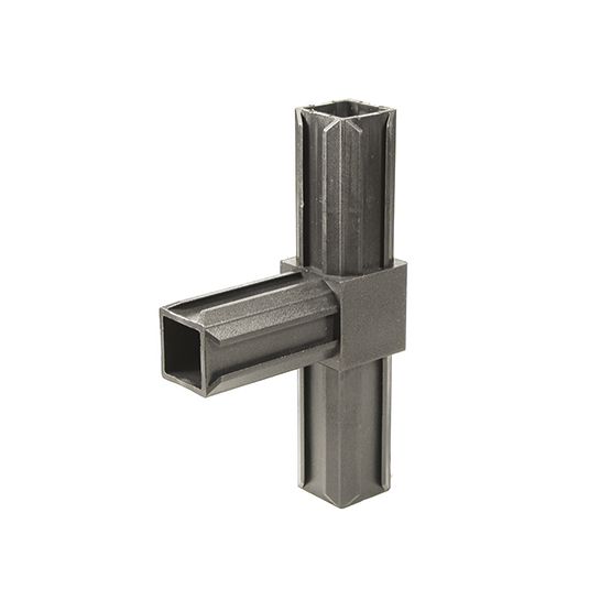 Produktbild Alberts XD-Rohrverbinder T-Stück, Kst. schwarz, für Stärke 30 x 30 x 2 mm