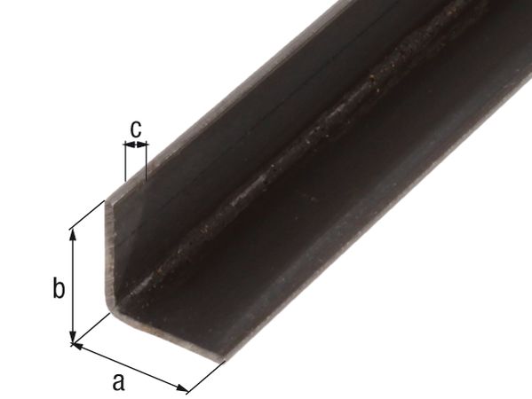 Produktbild Alberts Winkelprofil, Stahl roh, kalt gewalzt, LxBxHxS 2000 x 30 x 30 x 3 mm