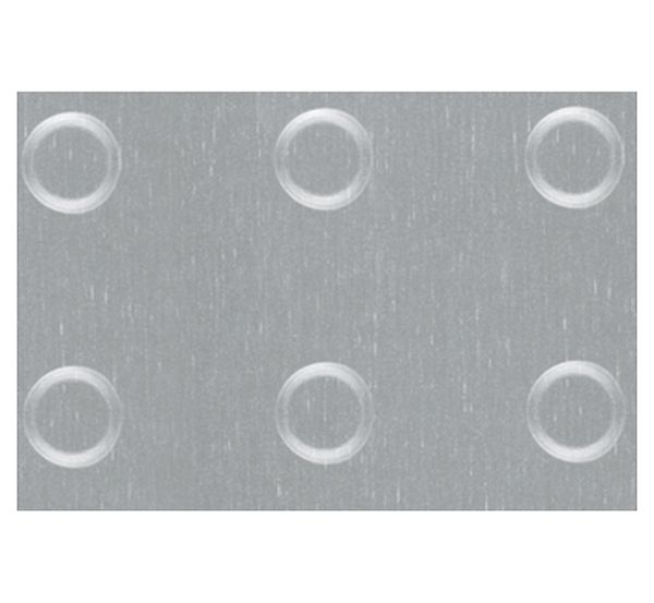 Produktbild Alberts Strukturblech, Kreis-Prägung, Alu, silber elox., BxLxS 240 x 480 x 1 mm