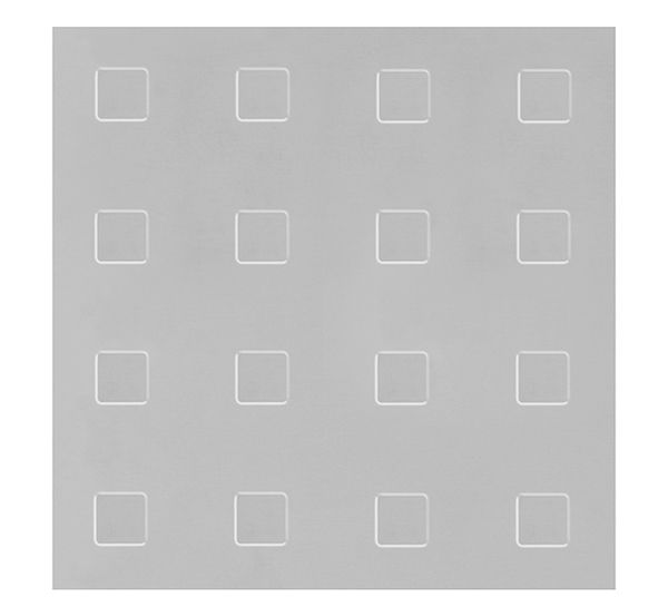 Produktbild Alberts Strukturblech, Quadrat-Prägung, Alu silber elox., BxLxS 250 x 500 x 1 mm