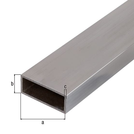 Produktbild Alberts BA-Profil Rechteck  Alu natur  LxBxHxS 1000 x 50 x 20 x 2 mm
