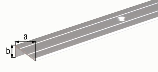 Produktbild Alberts Treppenkanten-Schutzprofil, Alu bronze elox., LxBxHxS 2000x24, 5x20x1, 5mm