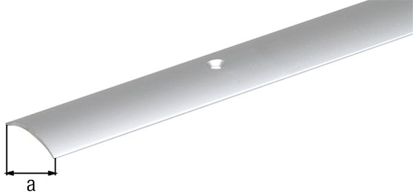 Produktbild Alberts Übergangsprofil, gebohrt, Alu silber elox., LxBxS 900x30x1,0mm