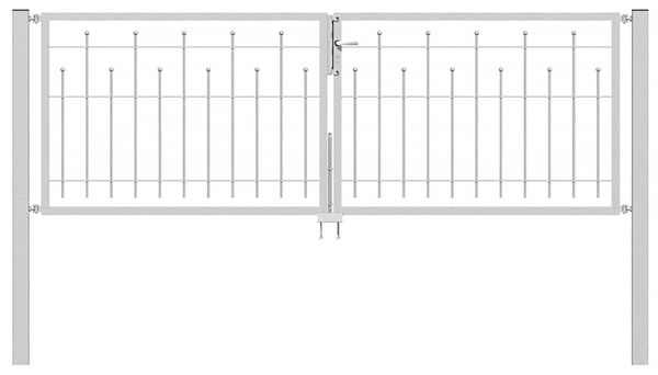 Produktbild Alberts Doppeltor Madrid, fvz.anthrazit-met.Kst.b., lichte Breite 3000 mm, Höhe 800 mm