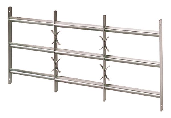 Produktbild Alberts Fenstergitter Amsterdam ausziehbar galv. blau verzinkt HxB-B 300x500-650 mm