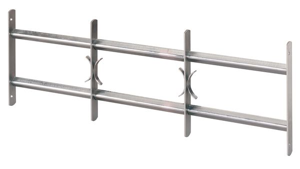 Produktbild Alberts Fenstergitter Amsterdam,ausziehbar,galv. blau verzinkt,HxB-B 300x1000-1500 mm