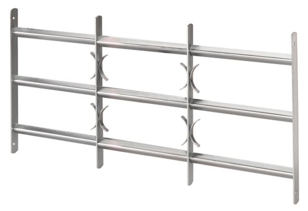 Produktbild Alberts Fenstergitter Amsterdam ausziehbar galv. blau verzinkt HxB-B 450x500-650 mm