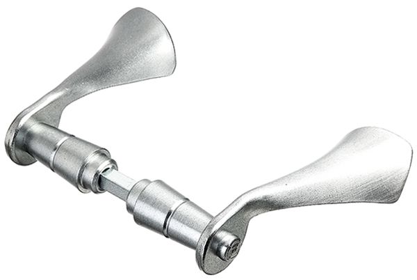 Produktbild Alberts Türdrücker geschmiedet verzinkt,silbergrau einbrennlackiert,Breite115mm