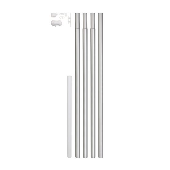 Produktbild Alberts Fahnenmast zylindrische Form, Alu, z. Einbet.,H über Boden  5750 mm, Rohr Ø50 mm