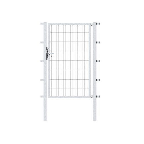 Produktbild Alberts Stabgitter-Einzeltor,fvz.anthr.Kst.b.RAL 7016,lichte BxH2000x1800,PF80x80/2500mm
