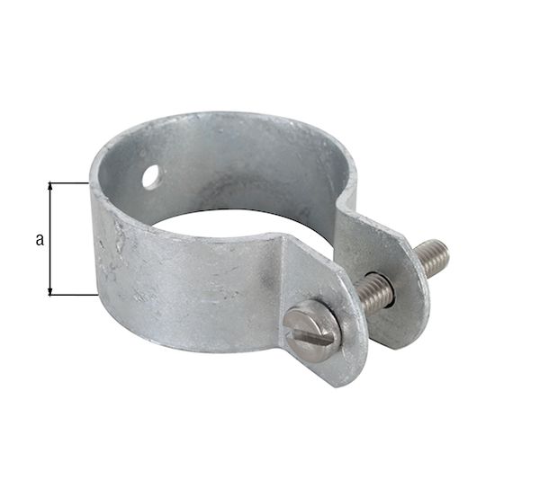 Produktbild Alberts Schelle,Befest. v.Streben u.Spannbrücken an Pfosten,feuerverz.,Ø42mm,Breite22mm