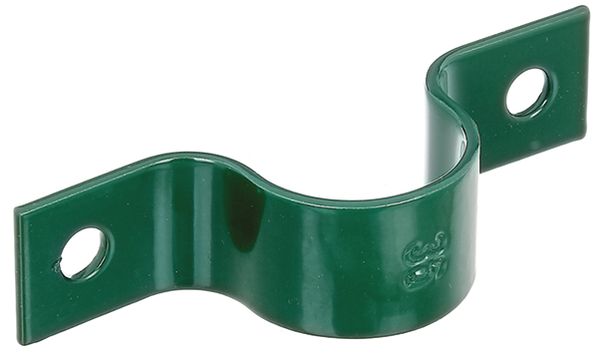 Produktbild Alberts Rohrschelle, Befest.v.Zaunpf.an Mauern etc., verzinkt, grün Kst.b., Ø38mm