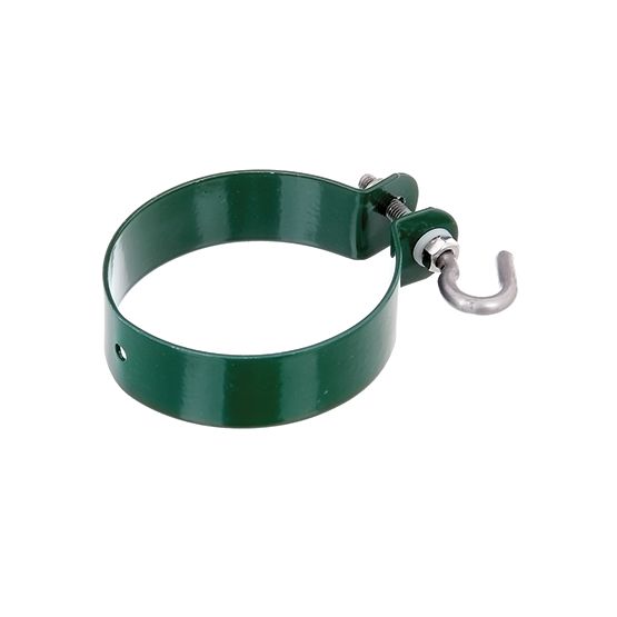 Produktbild Alberts Schelle Befestigung v.Geflechtspannst. verzinkt grün Kst.b. Schelle Ø76mm