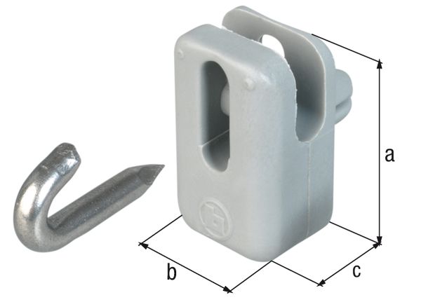 Produktbild Alberts Drahthalter für Spann- und Stacheldrähte, Kunststoff, grün RAL 6005