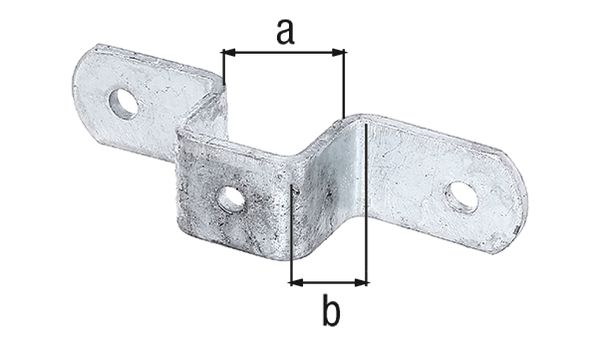 Produktbild Alberts Befestigungslasche für Universalpfosten feuerverzinkt 135 mm