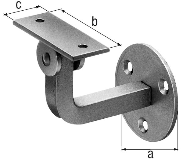 Produktbild Alberts Handlaufstütze, Auflage gerade, beweglich, verzinkt, zum Anschrauben