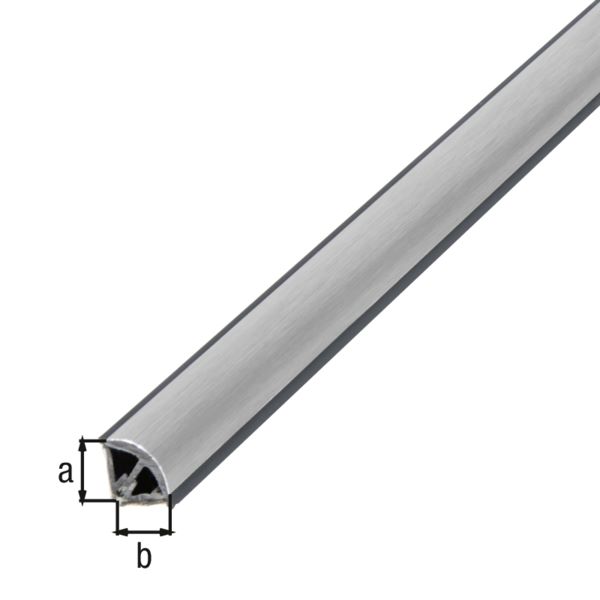 Produktbild Alberts Abschlussleiste selbstklebend Edelstahl gebürstet 2600x15x15mm bild 3
