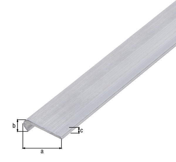 Produktbild Alberts Abschlussprofil rund Alu natur 1000 x 20 x 6 x 1,3 mm bild 3