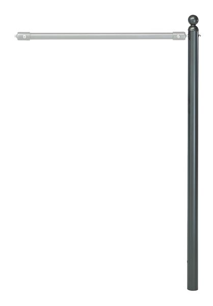 Produktbild Alberts Absperrgittersystem Bella Anfangs oder Endpfosten anthrazit für 1 Traverse