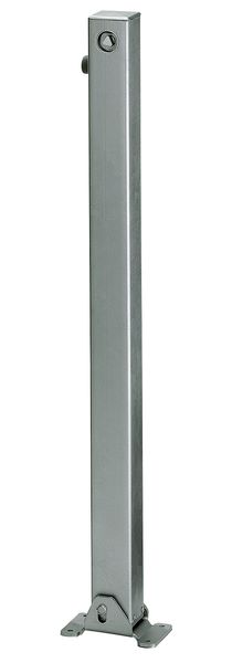 Produktbild Alberts Pfosten Klappy feuerverzinkt zum Aufschrauben 70x70mm Dreikantschloss bild 1