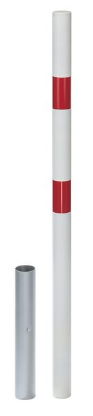 Produktbild Alberts Pfosten Stabo herausnehmbar feuerverzinkt zum Einbetonieren 76mm ohne Ösen