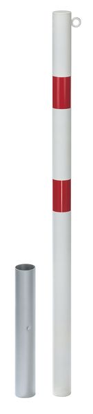 Produktbild Alberts Pfosten Stabo herausnehmbar feuerverzinkt zum Einbetonieren 60mm mit 1 Öse bild 1