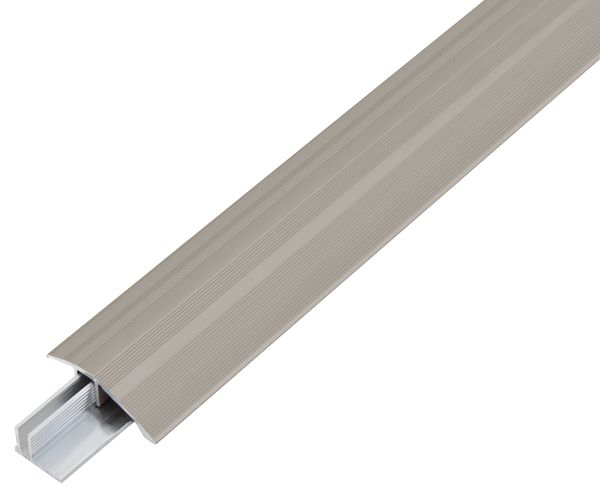 Produktbild Alberts Ausgleichsprofil Duo Alu edelstahl eloxiert 1000 x 44 mm Set für Beläge 6-13mm bild 1